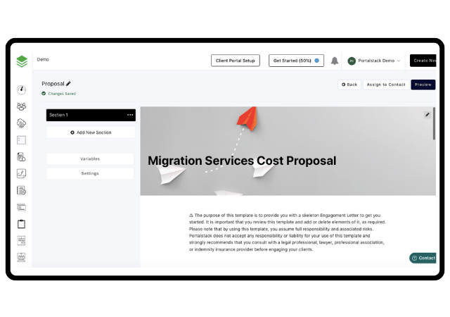 sample proposal for migration agents