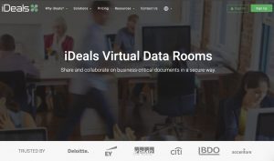 iDeals a powerhouse that streamlines data room management