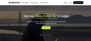 Ansarada is a virtual data room for startups